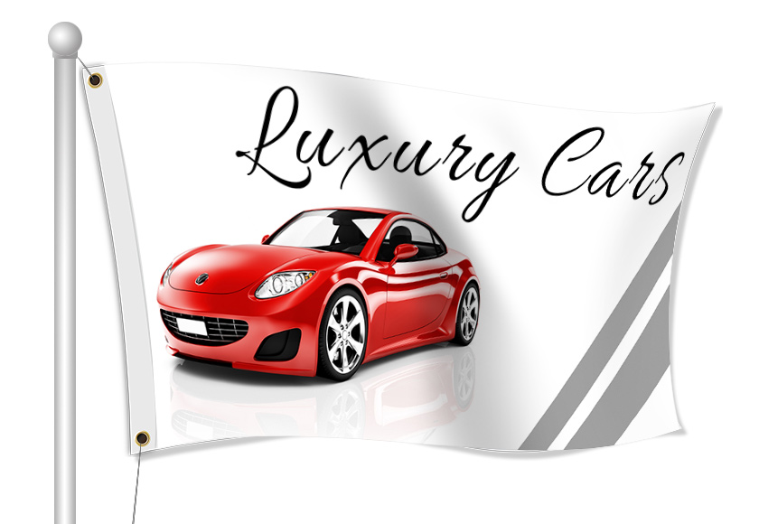 Custom Printed Car Club Fabric Flag | Banners.com